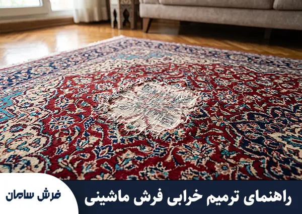 ترمیم فرش ماشینی: راهنمای قطعی رفع سوختگی و پارگی و رنگ